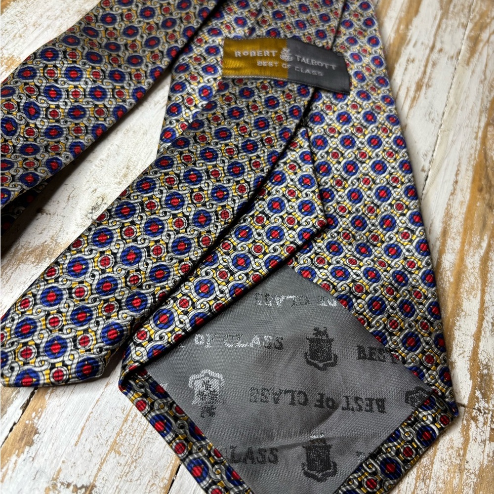 Robert Talbott Elegant Geometric Patterned Tie - image 2